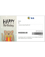 MyMy eGift Card [Happy Birthday] 500-1500HKD